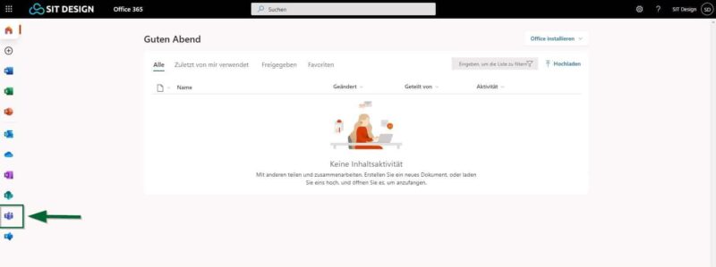 ANMELDEN BEI MICROSOFT TEAMS visual data 3